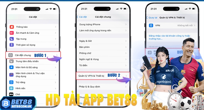 Hướng dẫn chi tiết cách tải app bet88 về điện thoại
