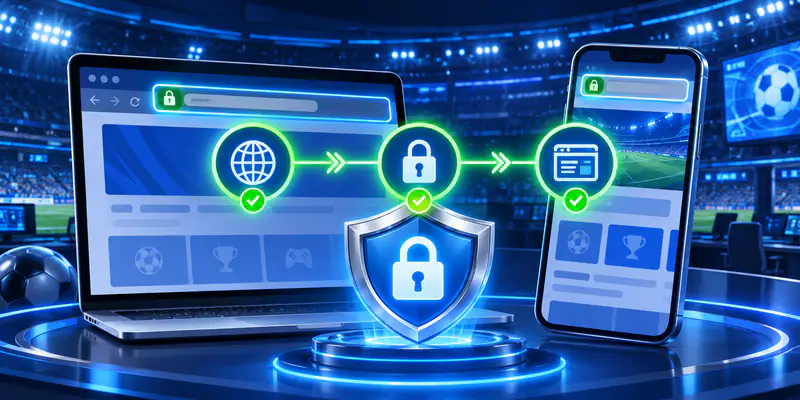 Minh họa kiểm tra domain và trang đích BET88